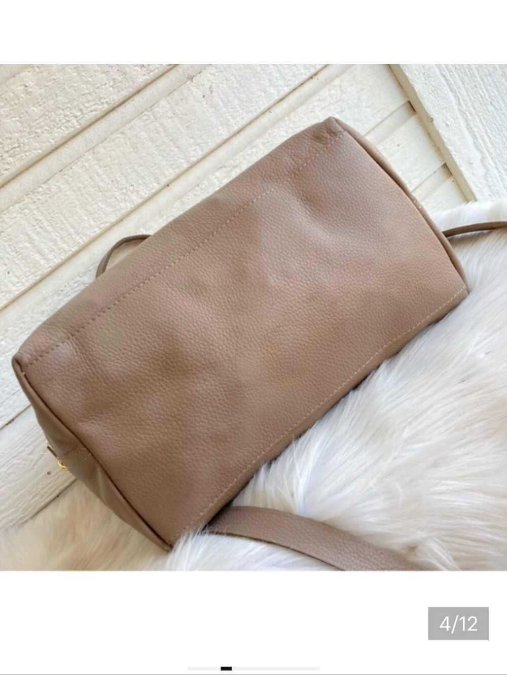 Cuyana Easy System Double Strap Laptop Tote Tan Crossbody - Picture 4 of 12